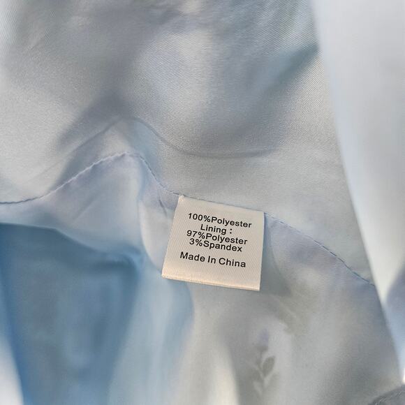 Tuckernuck Bouvier Blouse Top Blue Floral Medallion Ruffle Collar NWOT Size 3XL - Picture 8 of 10